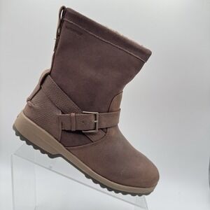 Sperry Top Sider Maritime Step In Brown Leather Moto Boots 8
